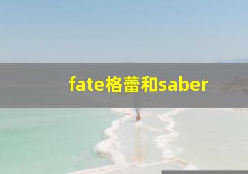 fate格蕾和saber