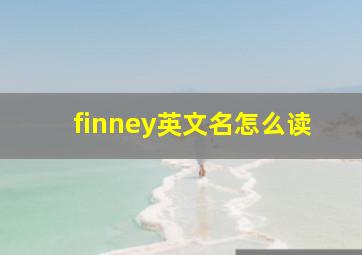 finney英文名怎么读