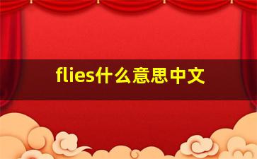 flies什么意思中文