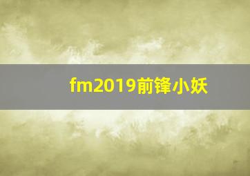 fm2019前锋小妖