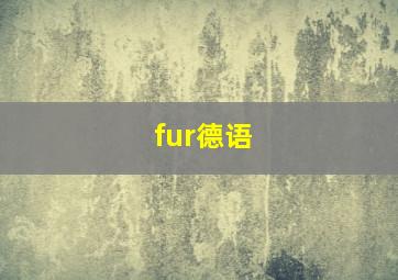 fur德语