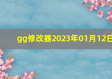 gg修改器2023年01月12日