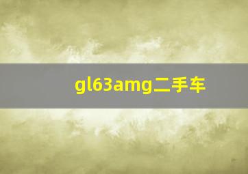 gl63amg二手车