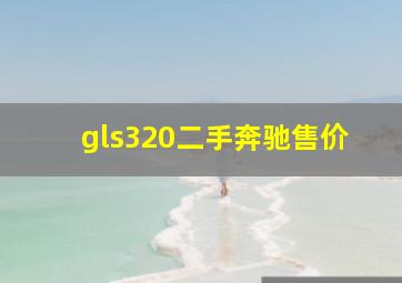 gls320二手奔驰售价