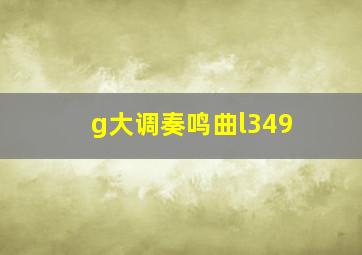 g大调奏鸣曲l349