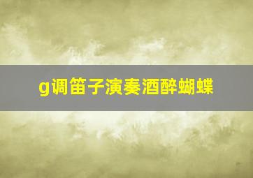 g调笛子演奏酒醉蝴蝶