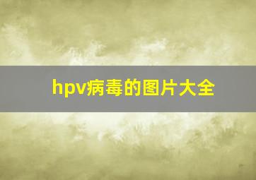 hpv病毒的图片大全