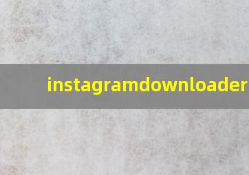 instagramdownloader下载