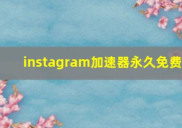 instagram加速器永久免费