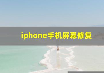 iphone手机屏幕修复