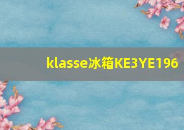 klasse冰箱KE3YE196