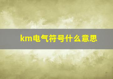 km电气符号什么意思