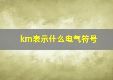 km表示什么电气符号