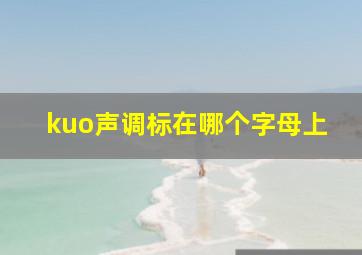 kuo声调标在哪个字母上