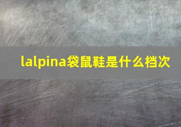 lalpina袋鼠鞋是什么档次