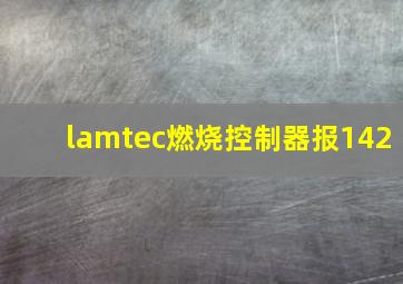 lamtec燃烧控制器报142