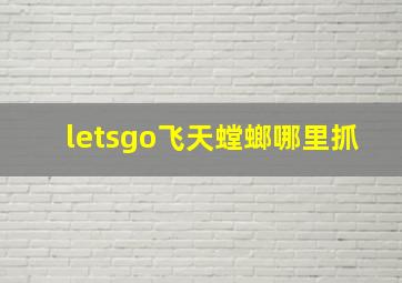 letsgo飞天螳螂哪里抓