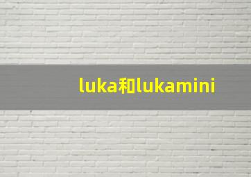 luka和lukamini