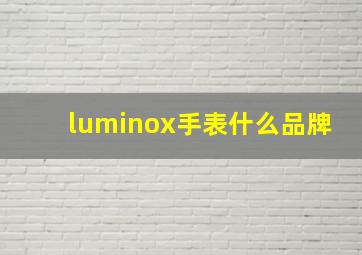 luminox手表什么品牌