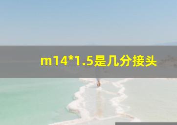 m14*1.5是几分接头