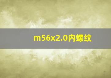 m56x2.0内螺纹