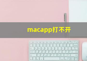 macapp打不开