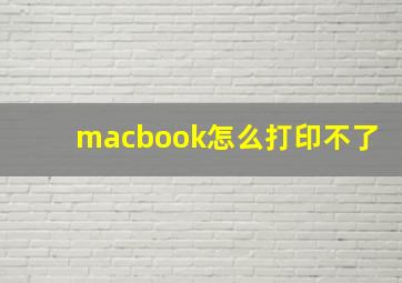 macbook怎么打印不了