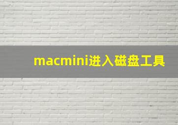 macmini进入磁盘工具