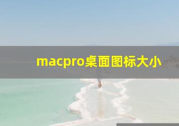 macpro桌面图标大小