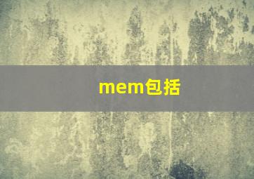 mem包括