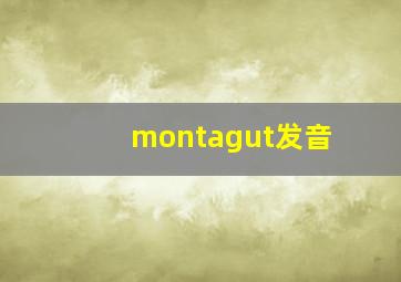 montagut发音