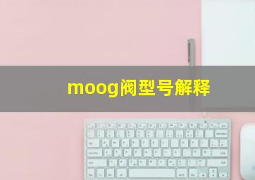 moog阀型号解释