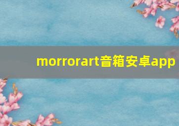 morrorart音箱安卓app