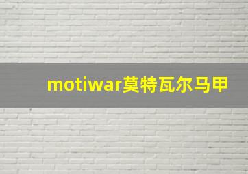 motiwar莫特瓦尔马甲