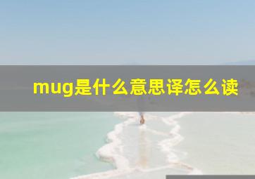 mug是什么意思译怎么读