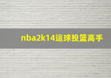 nba2k14运球投篮高手