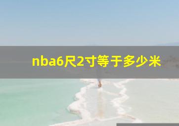 nba6尺2寸等于多少米