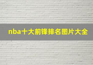 nba十大前锋排名图片大全