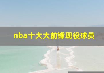 nba十大大前锋现役球员