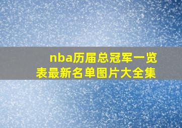 nba历届总冠军一览表最新名单图片大全集