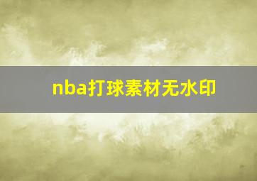 nba打球素材无水印