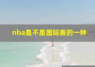 nba是不是国际赛的一种