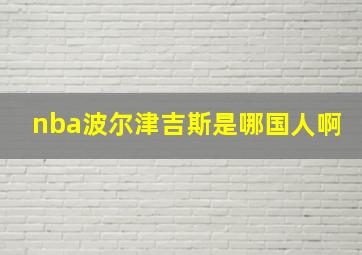 nba波尔津吉斯是哪国人啊