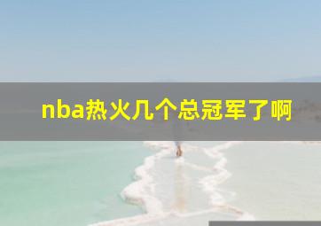 nba热火几个总冠军了啊