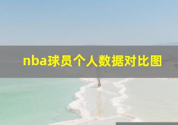 nba球员个人数据对比图