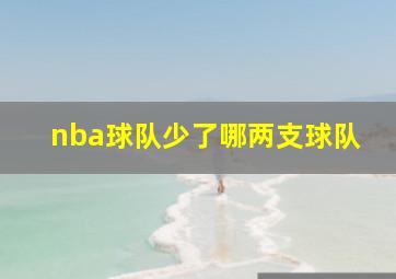 nba球队少了哪两支球队