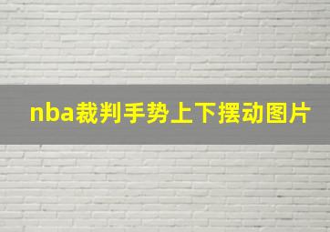 nba裁判手势上下摆动图片