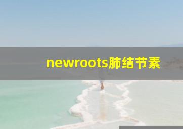 newroots肺结节素