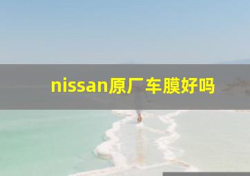 nissan原厂车膜好吗