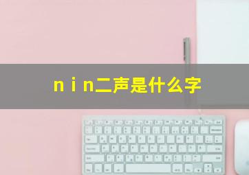 nⅰn二声是什么字